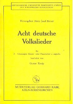Acht deutsche Volkslieder 