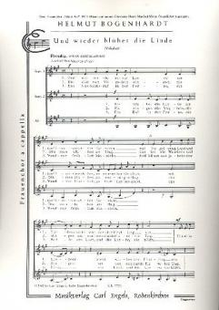 Und wieder blühet die Linde 