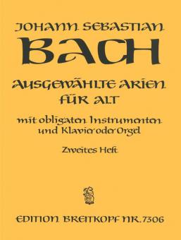 Ausgewählte Arien für Alt mit obligaten Instrumenten und Klavier oder Orgel, Heft 2 