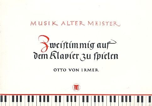 Zweistimmig auf dem Klavier zu spielen 