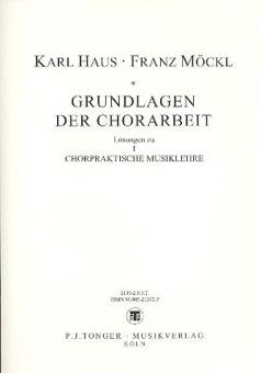 Chorpraktische Musiklehre: Lösungsheft 