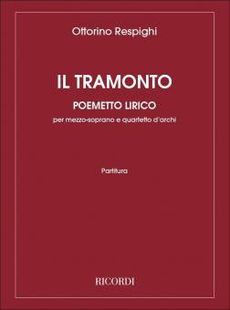 Tramonto Poemetto Lirico per Mezzosoprano e Quartetto D'archi 