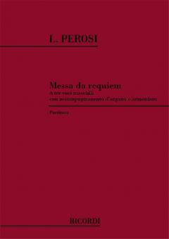 Messa Da Requiem a 3 Voci Maschili Con Organo O Arm. 