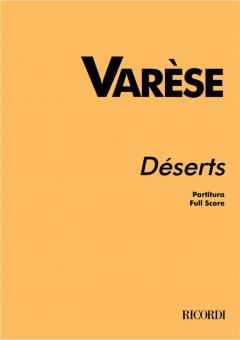 Deserts, For 15 Instruments Percussion And Tape 