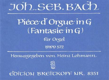 Piece d'Orgue in G 