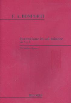 Invenzioni per Violino e Basso Op. X: Nr. 4 In Sol Min. 