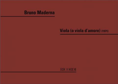 Viola (O Viola D'amore) 