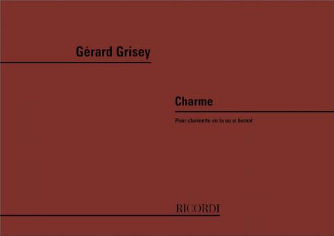 Charme Pour Clarinette En La Ou Si Bemol 