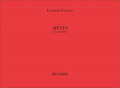 Aivlys Per Pianoforte Solo 