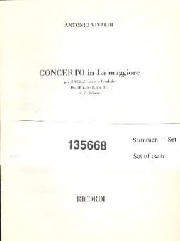 Concerto A-Dur F 1/175 Op. 3/5 T 410 