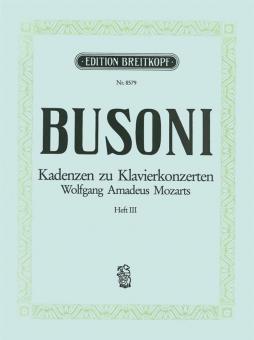 Kadenzen zu Klavierkonzerten W. A. Mozarts Heft 3 