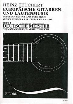 Europäische Gitarren- und Lautenmusik Heft 2: Deutsche Meister 
