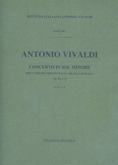 Concerto G-Moll F 4/8 RV 578 Op. 3/2 T 407 