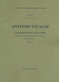 Concerto D-Dur F 6/14 Op. 10/3 Il Gardellino T 456 