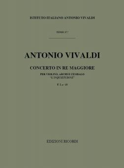 Concerto D-Dur F 1/10 L'Inquietudine T 37 