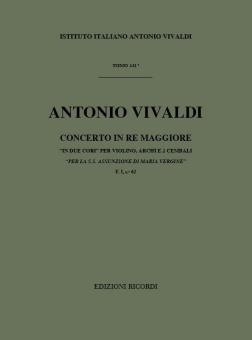 Concerto D-Dur F 1/62 D-Dur T 141 Assunzione Di Maria Vergine 
