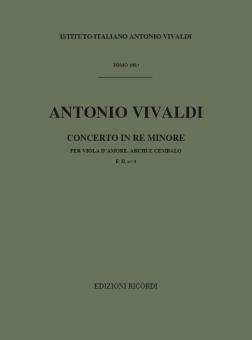 Concerto per Viola D'amore, Archi e B.c.: In Re Min. RV 136 