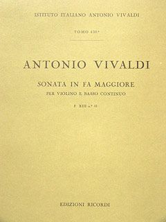 Sonate F-Dur F 13/41 Op. 5/13 T 430 RV 18 