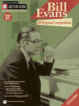 Jazz Play-Along Vol. 37: Bill Evans 10 Original Compositions 