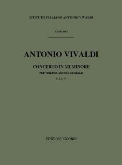 Concerto E-Moll F 1/74 T 164 RV 281 