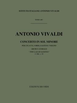 Concerto G-Moll F 12/33 In Sol Minore T 249 