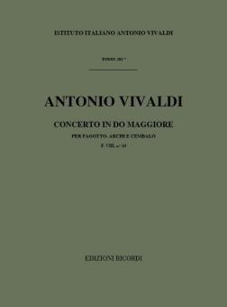 Concerto per Fagotto, Archi e B.c.: In Do RV 470 