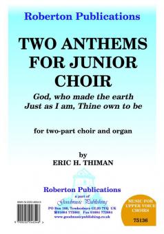 Two Anthems For Junior Choir 