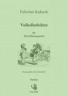 Volksliedsätze für Blockflöten-Quartett 