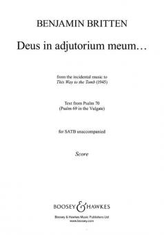 Deus in adjutorium meum... 