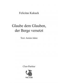 Glaube den Glauben, der Berge versetzt 