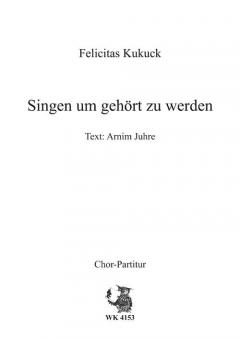 Singen, um gehört zu werden 