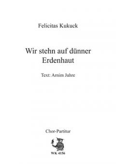 Wir stehn auf dünner Erdenhaut 