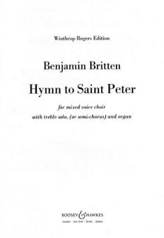 Hymn To St. Peter op. 56a 