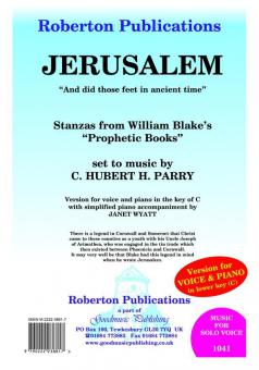 Jerusalem (Simplified In Key C) 