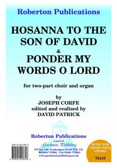 Hosanna To The Son/Ponder My Words 