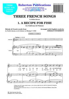 Three French Songs 