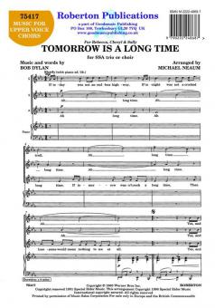 Tomorrow Is A Long Time 