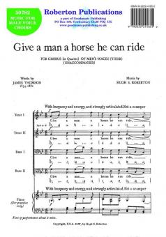 Give A Man A Horse He Can Ride 
