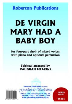 De Virgin Mary Had A Baby Boy 