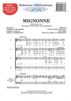 Mignonne (My Fairest, See) 