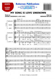 My Song Is Love Unknown 