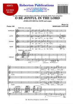 O Be Joyful In The Lord 