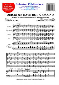 Quick! We Have But A Second 