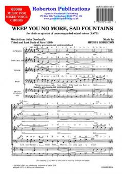 Weep You No More Sad Fountains 