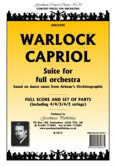 Capriol Suite for Full Orchestra (based on Dance Tunes from Arbeau's Orcheographie) 