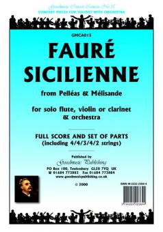 Sicilienne op.78 (from "Pelleas et Melisande") for Solo Flute, Violin or Clarinet & Orchestra 