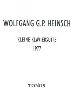 Kleine Klavier-Suite 1977 