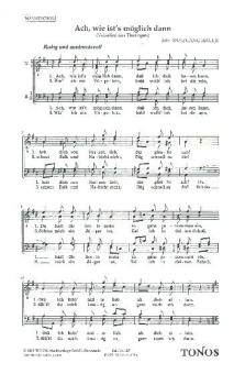 Ach, wie ist's möglich dann 