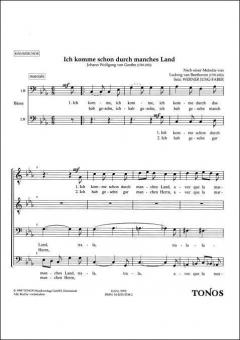 Ich komme schon durch manches Land 