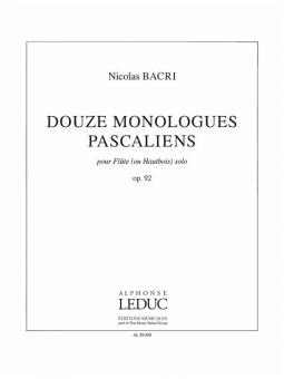 12 Monologues Pascaliens, Op. 92 